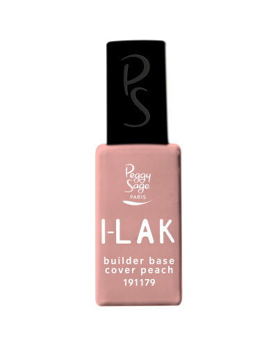 ILak Soak Off Gel Polish Builder Base Pèche Cover Peach Peggy Sage 11ml