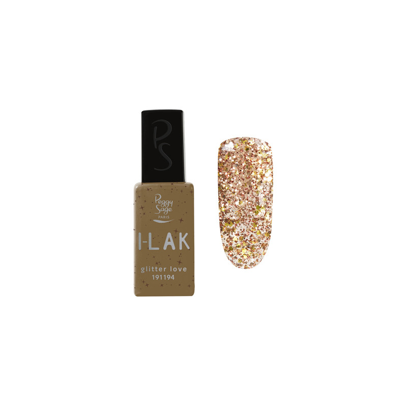 ILak Soak Off Gel Polish Glitter Love Peggy Sage 11ml