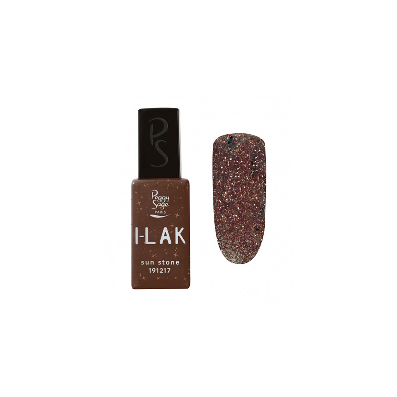 ILak Soak Off Gel Polish Sun Stone Pailleté Peggy Sage 11ml
