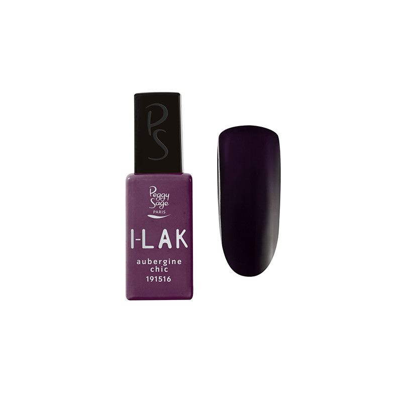 ILak Soak Off Gel Polish aubergine Chic Peggy Sage 11ml