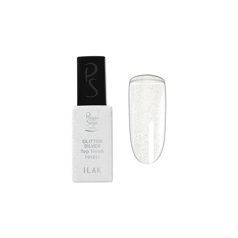 Top Coat Glitter Silver Peggy Sage 11ml Top Coat Glitter Silver Peggy Sage 11ml