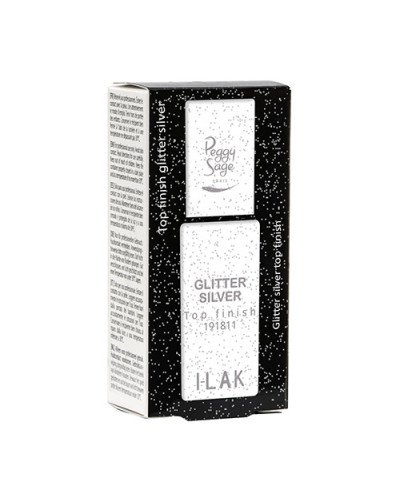 Top Coat Glitter Silver Peggy Sage 11ml