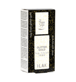 Top Coat Glitter Gold Peggy Sage 11ml