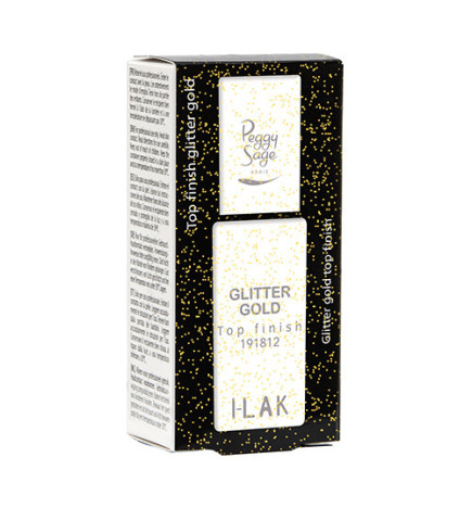 Top Coat Glitter Gold Peggy Sage 11ml