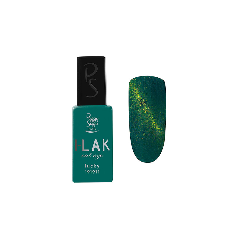 ILak Soak Off Gel Polish Cat Eyes Lucky Peggy Sage 11ml ILak Soak Off Gel Polish Cat Eyes Lucky Peggy Sage 11ml