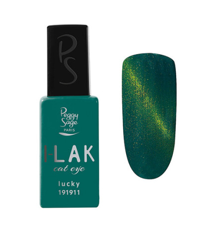 ILak Soak Off Gel Polish Cat Eyes Lucky Peggy Sage 11ml