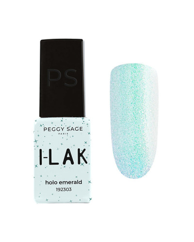 Vernis semi-permanent I-LAK 2303 Holo Emerald Peggy Sage 5ml