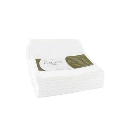 12 Serviettes Blanche Econet