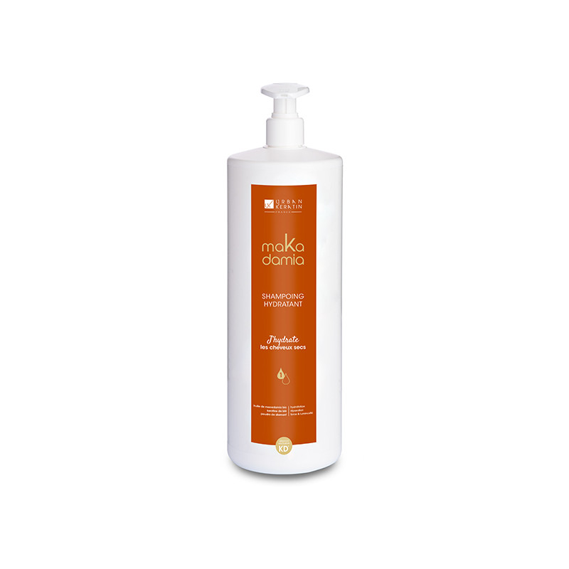 Shampooing Hydratant Cheveux Secs Makadamia Urban Keratin 1000ml