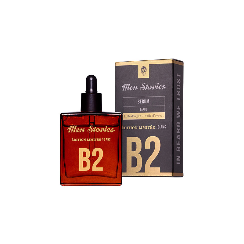 Sérum Barbe B2 Edition Limitée 10 Ans Men Stories 30ml Sérum Barbe B2 Edition Limitée 10 Ans Men Stories 30ml