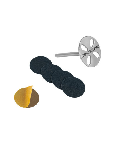 Set Embout Pododisc et 5 limes grain 180 Taille L Staleks