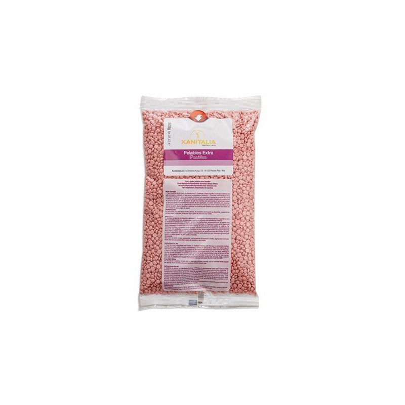 Cire à Epiler Pelable Extra Pastilles Rose Talquée 800g