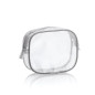 Mini Trousse Transparente Blanche et Grise Mini Trousse Transparente Blanche et Grise