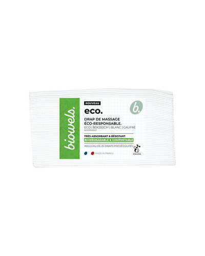 Drap de Massage Blanc Gaufré 90x200cm Biowels