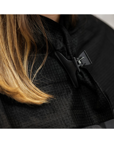 Serviette Cheveux Noire Gaufrée 80x45cm Biowels