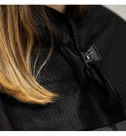 Serviette Cheveux Noire Gaufrée 80x45cm Biowels