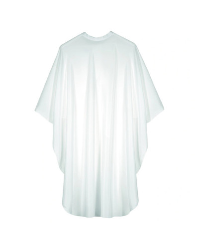 Cape de Coupe Comfort Pro Blanche fermeture à Bouton-Pression