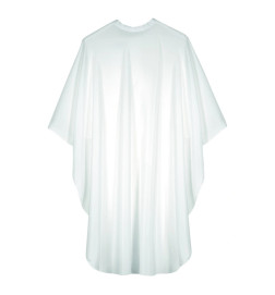Cape de Coupe Comfort Pro Blanche fermeture à Bouton-Pression