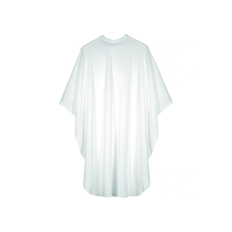 Cape de Coupe Comfort Pro Blanche fermeture à Bouton-Pression