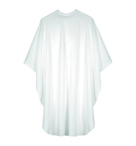 Cape de Coupe Comfort Pro Blanche fermeture à Bouton-Pression