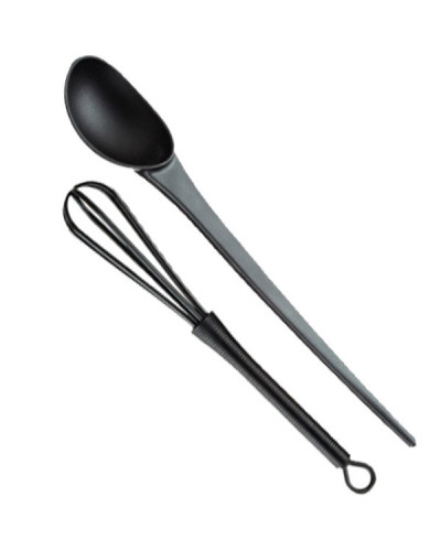 Kit Fouet Et Spatule Noirs Pour Coloration