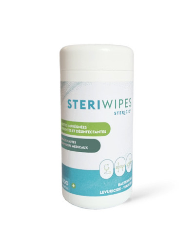 Lingettes Détergentes et Désinfectantes Stériwipes 100 Pièces