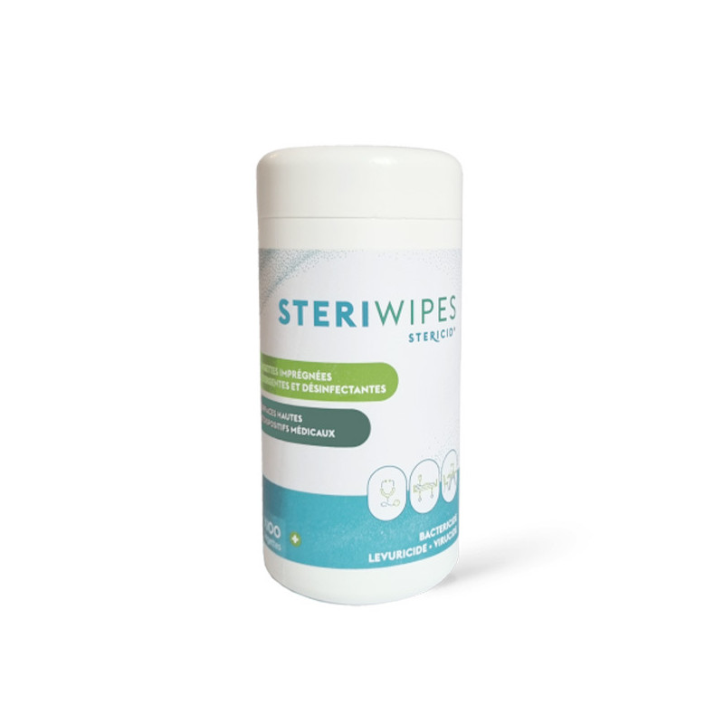 Lingettes Détergentes et Désinfectantes Stériwipes 100 Pièces