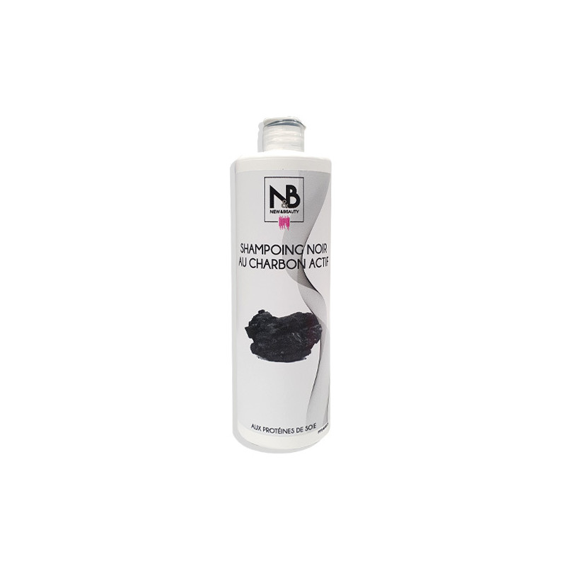 Shampoing Noir au Charbon Actif New & Beauty 500ml Shampoing Noir au Charbon Actif New & Beauty 500ml