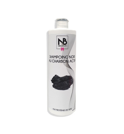 Shampoing Noir au Charbon Actif New & Beauty 500ml