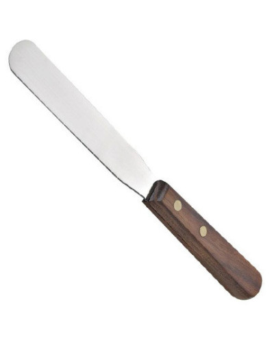 Spatule Inox droite Manche Bois