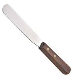 Spatule Inox droite Manche Bois
