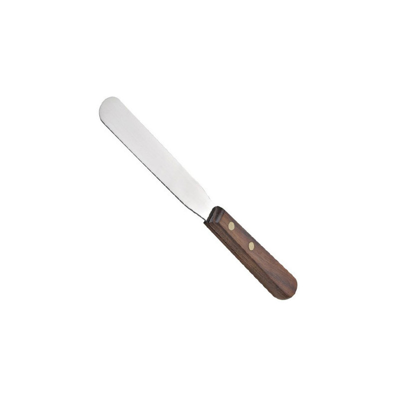 Spatule Inox droite Manche Bois