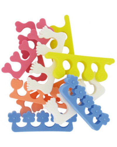 25 Paires d' Écarte-Orteils Couleurs Assorties