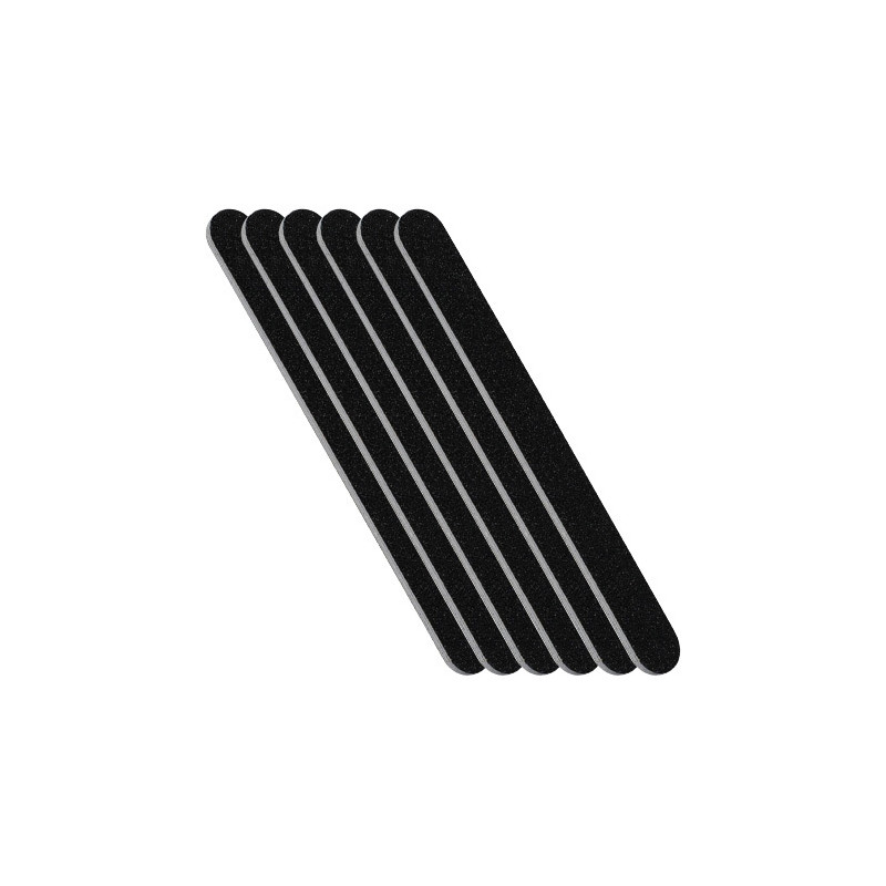 6 Limes Noires Droites 100/180New & Beauty
