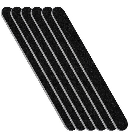 6 Limes Noires Droites 100/180New & Beauty