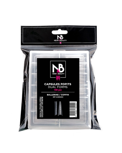 Capsules Nail art Pop-it Ballerine New & Beauty x120pcs