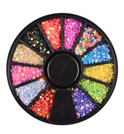 Carrousel Strass Multicolores Décor Ongles