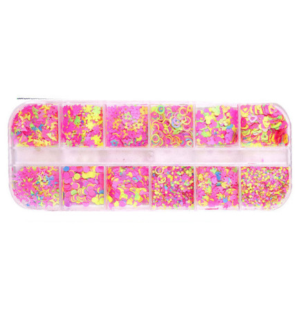 Box Confettis Fun Fluo