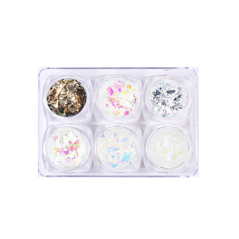 NB DECOR FRAGMENTS SYMPHONIQUE NACRE lot de 6 +++ NB DECOR FRAGMENTS SYMPHONIQUE NACRE lot de 6 +++