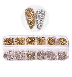 NB DECOR BOX STRASS DOREE