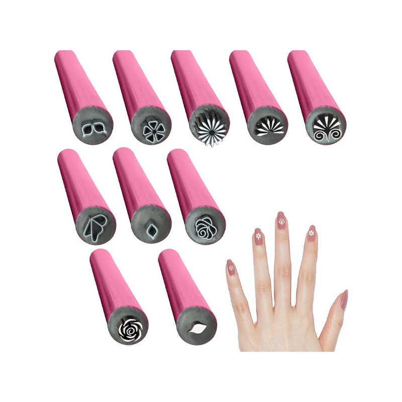 Stylo Tampon Nail Art Lot de 10 New & Beauty Stylo Tampon Nail Art Lot de 10 New & Beauty
