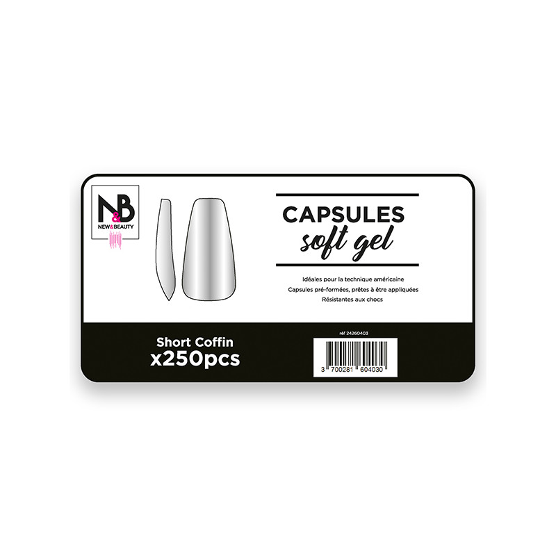 Capsules Soft Gel Coffin x250 New & Beauty