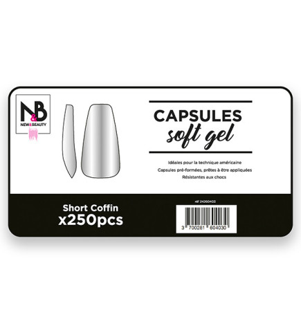 Capsules Soft Gel Coffin x250 New & Beauty