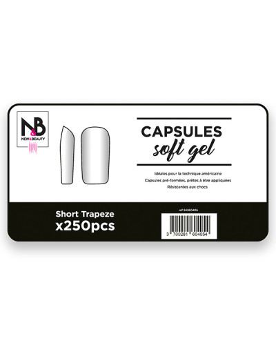 Capsules Soft Gel Short Trapeze x250 New & Beauty