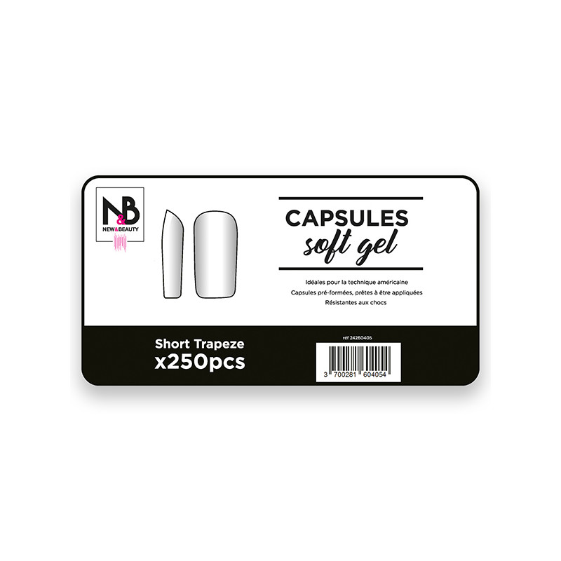 Capsules Soft Gel Short Trapeze x250 New & Beauty