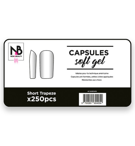 Capsules Soft Gel Short Trapeze x250 New & Beauty