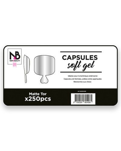 Capsules Soft Gel Matte Tor x250 New & Beauty