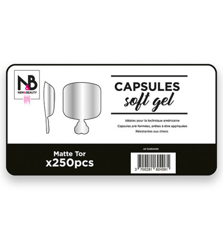 Capsules Soft Gel Matte Tor x250 New & Beauty