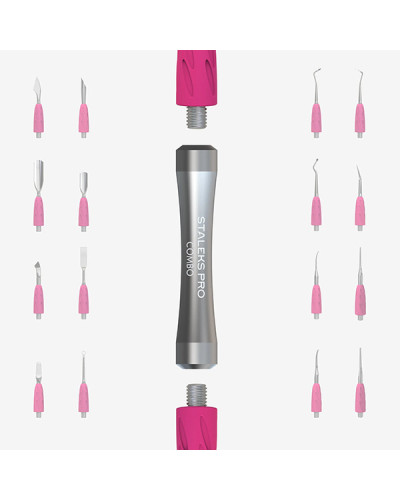 Manche de Repousse-cuticules Combo Uniq Gris Pour Parties interchangeables