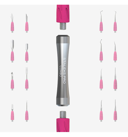 Manche de Repousse-cuticules Combo Uniq Gris Pour Parties interchangeables